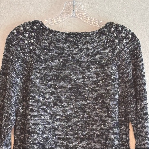 Style & Co Women's Black and White Knit Sweater Size Large Long Sleeve - Picture 8 of 9